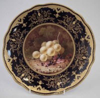 Lot 191 - Coalport plate signed Chivers.