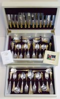 Lot 234 - Davenport and Sullivan plated canteen of cutlery