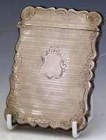 Lot 243 - Nathaniel Mills silver card case