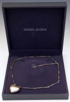 Lot 282 - Georg Jensen sterling silver 'Joy Heart' pendant