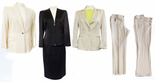 Lot 386 - Three Versace Classic suits including two trousers suits and one skirt suit