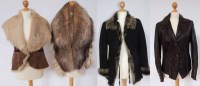 Lot 399 - A collection of fur and leather items of clothing