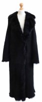 Lot 408 - Michael Kors Black suede coat