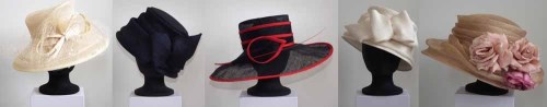 Lot 433 - A collection of five occasional hats