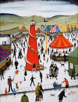 Lot 526 - John Hanley, Good Day Out, oil.