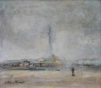 Lot 538 - William Turner, Blackpool Tower, oil.