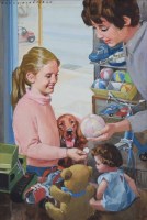 Lot 562 - Harry Wingfield, Buying the Ball, watercolour.