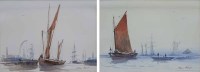 Lot 565 - Peter Knox, Maritime scenes, watercolours (2).