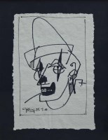 Lot 574 - Geoffrey Key, Pierrot Study IV, ink.