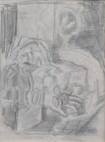 Lot 583 - Attributed to Robert Colquhoun, Abstract, pencil.