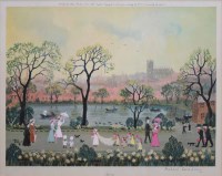 Lot 589 - After Helen Bradley, The Four Seasons, signed prints (4).