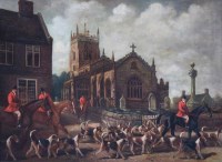 Lot 622 - Herbert St John Jones, The South Pack from Adderley at Acton Church, Cheshire, oil.