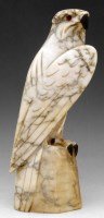 Lot 658 - Alabaster Art Deco Falcon