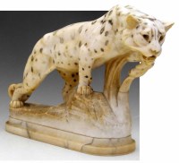Lot 659 - Alabaster Leopard