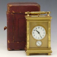 Lot 671 - French carriage clock.