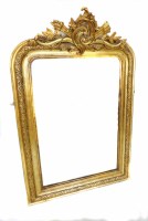 Lot 683 - Gilt framed wall mirror.