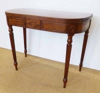 Lot 703 - 19th century mahogany fold-over table