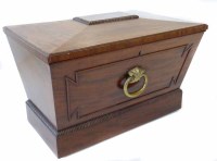 Lot 713 - George III mahogany cellaret of sarcophagus shape