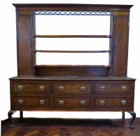 Lot 724 - George III oak dresser