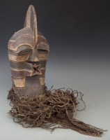 Lot 36 - Songye Kifwebe mask,  45cm high.     All lots in