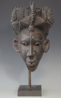 Lot 54 - Nigerian helmet mask possibly Ejagham, 36cm high