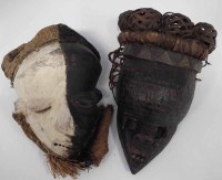 Lot 78 - Salampasu mask, also a Pende sickness mask 37cm high.