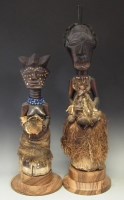 Lot 89 - Two Songye Nkisi power figures, the tallest