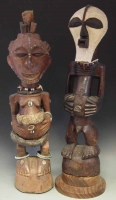 Lot 90 - Two Songye Nkisi power figures, the tallest