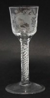 Lot 64 - 18th century wine/ale glass