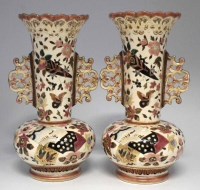 Lot 97 - Pair of Josef Steidl vases.