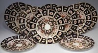 Lot 104 - Ten Royal Crown Derby plates, decorated with