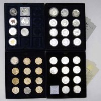 Lot 165 - Cased set of 12 fine silver coins of Australia