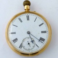 Lot 287 - 18ct gold pocket watch.