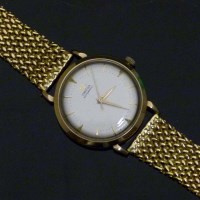 Lot 290 - Omega gold wristwatch on 18ct gold bracelet