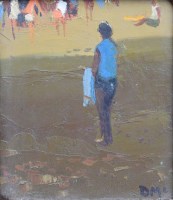 Lot 323 - Donald McIntyre, Shadow on the Beach, oil.