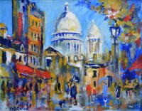 Lot 338 - J.L. Isherwood, Paris, oil.