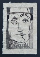 Lot 361 - Geoffrey Key, Pierrot Study II, ink.