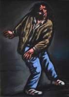 Lot 370 - Peter Howson, Tramp, pastel.