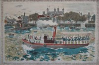 Lot 377 - After Edwin la Dell, The Tower of London, coloured lithograph.