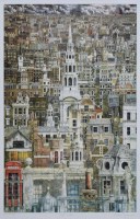 Lot 378 - Andrew Ingamells, Lost London, signed screenprint.