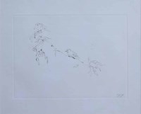 Lot 380 - Tracey Emin, Bird on a Branch, signed etching.