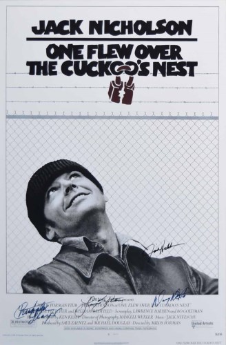 383 - Framed film poster One Flew Over the Cuckoo's Nest.