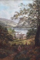 Lot 399 - Albert Dunington, Near Ambleside, oil.