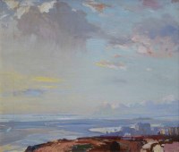 Lot 412 - S.J. Lamorna Birch, The Sands of Dee, oil.
