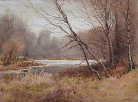 Lot 426 - John Pedder, A Pool at Burnham Beeches, watercolour.
