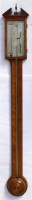 Lot 443 - Early 19th century stick barometer