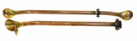 Lot 451 - Two copper and brass voice pipes