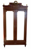 Lot 560 - French walnut linen cupboard circa 1900