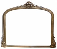 Lot 468 - Late 19th century over mantel mirror