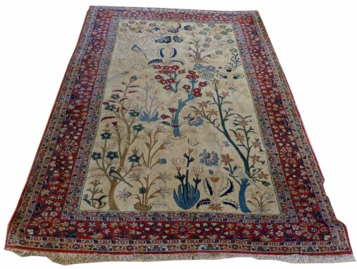Lot 473 - Late 19th century Persian carpet